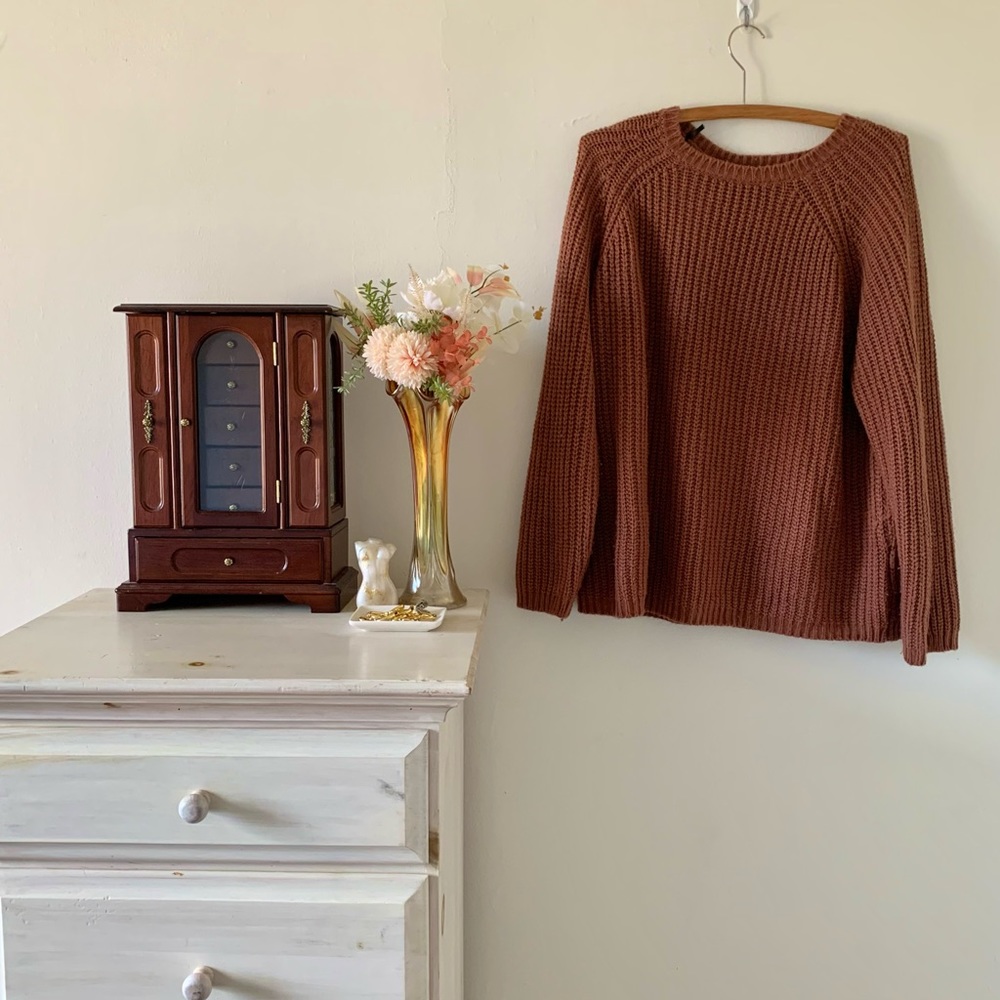 SOLD mauve sweater